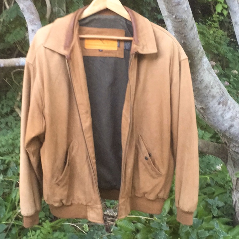Timberland Y2K Leather Bomber Jacket